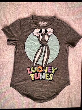 Warner Bros. Looney Tunes Heather Gray Crewneck Tee